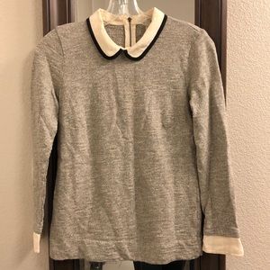 Collared long sleeve blouse